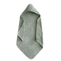 Mushie ORGANIC COTTON BABY HOODED TOWEL -Baby Haven Shop mushie organic cotton baby hooded towel 3