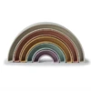 Mushie RAINBOW STACKER TOY-TROPICAL 2 Mushie RAINBOW STACKER TOY-TROPICAL -Baby Haven Shop mushie rainbow stacker toy tropical