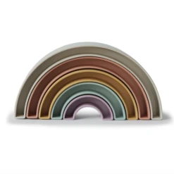 Mushie RAINBOW STACKER TOY-TROPICAL