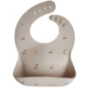 Mushie SILICONE BABY BIB-CHERRIES -Baby Haven Shop mushie silicone baby bib cherries