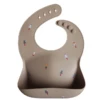 Mushie SILICONE BABY BIB-ROCKET SHIPS