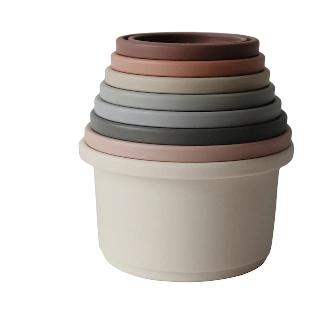 Mushie STACKING CUPS TOY IN ORIGINAL 4 Mushie STACKING CUPS TOY IN ORIGINAL - Image 2