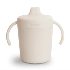 Mushie TRAINER SIPPY CUP IN IVORY