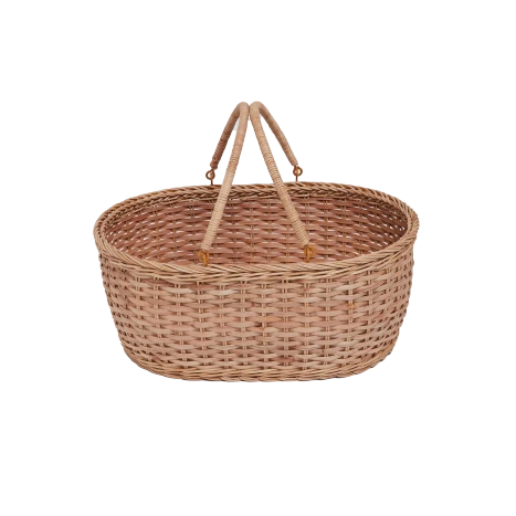 RATTAN BASQUE BASKET 3 RATTAN BASQUE BASKET