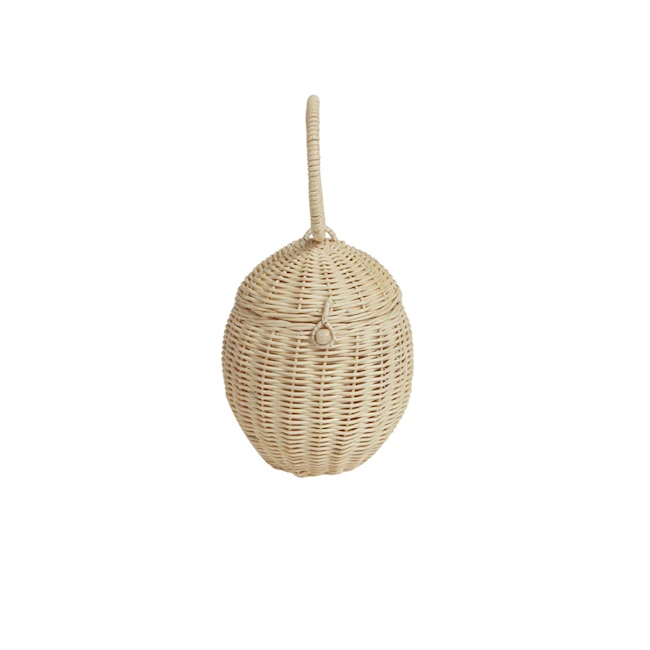 RATTAN EGG BASKET 3 RATTAN EGG BASKET