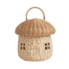 RATTAN MUSHROOM BASKET IN NATURAL 1 RATTAN MUSHROOM BASKET IN NATURAL -Baby Haven Shop olli ella rattan mushroom basket in natural