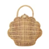 RATTAN SHELL BAG -Baby Haven Shop olli ella rattan shell bag