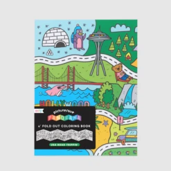 Ooly PICTURESQUE PANORAMA COLORING BOOK - U.S.A. ROAD TRIPPIN'