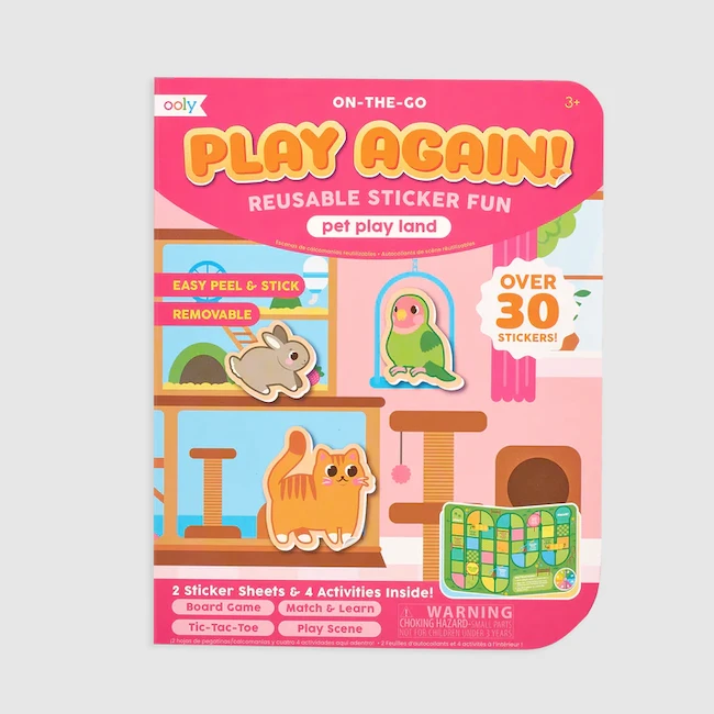 Ooly PLAY AGAIN! MINI ACTIVITY KIT - PET PLAYLAND 3 Ooly PLAY AGAIN! MINI ACTIVITY KIT - PET PLAYLAND