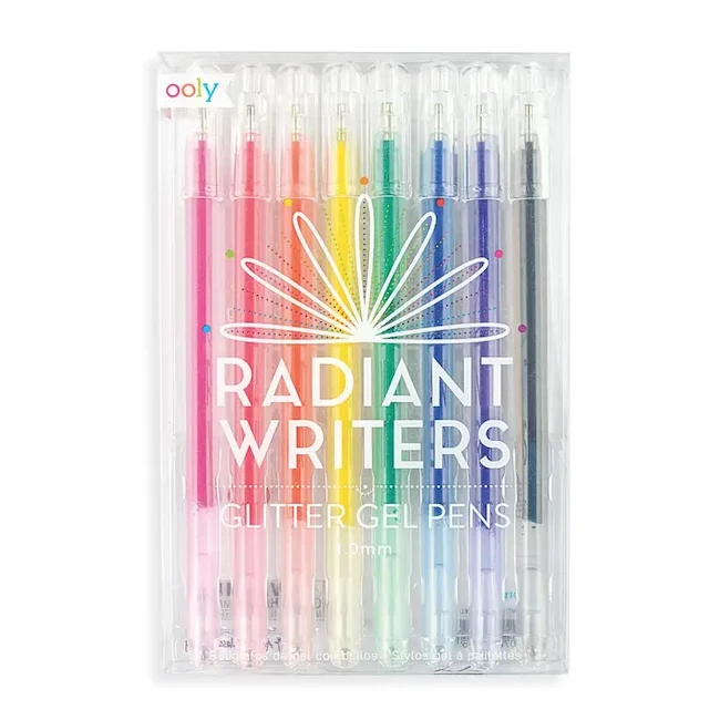Ooly RADIANT WRITERS GLITTER GEL PENS 3 Ooly RADIANT WRITERS GLITTER GEL PENS
