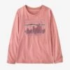 Patagonia GIRLS' LONG SLEEVE REGENERATIVE GRAPHIC T-SHIRT IN 73 SKYLINE