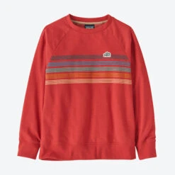 Patagonia KID'S LIGHTWEIGHT CREW SWEATSHIRT LINE LOGO RIDGE STRIPE