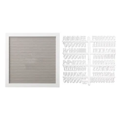 Pearhead LETTER BOARD SET, FELT 10X10 - GRAY -Baby Haven Shop pearhead letter board set felt 10x10 gray 1