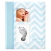 PEARHEAD BLUE CHEVRON BABY BOOK -Baby Haven Shop pearhead pearhead blue chevron baby book