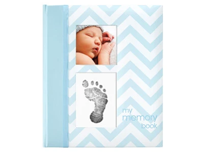 PEARHEAD BLUE CHEVRON BABY BOOK 3 PEARHEAD BLUE CHEVRON BABY BOOK