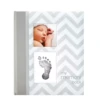 PEARHEAD GREY CHEVRON BABY BOOK -Baby Haven Shop pearhead pearhead grey chevron baby book