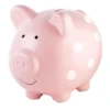 Pearhead POLKA DOT PIGGY BANK IN PINK -Baby Haven Shop pearhead polka dot piggy bank in pink