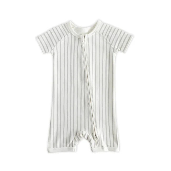 SHORT SLEEVE SLEEPER IN STRIPES AWAY 4 SHORT SLEEVE SLEEPER IN STRIPES AWAY - Image 2