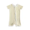 SHORT SLEEVE SLEEPER IN STRIPES AWAY -Baby Haven Shop pehr short sleeve sleeper in stripes away