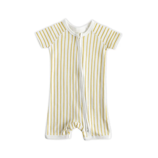 SHORT SLEEVE SLEEPER IN STRIPES AWAY 3 SHORT SLEEVE SLEEPER IN STRIPES AWAY