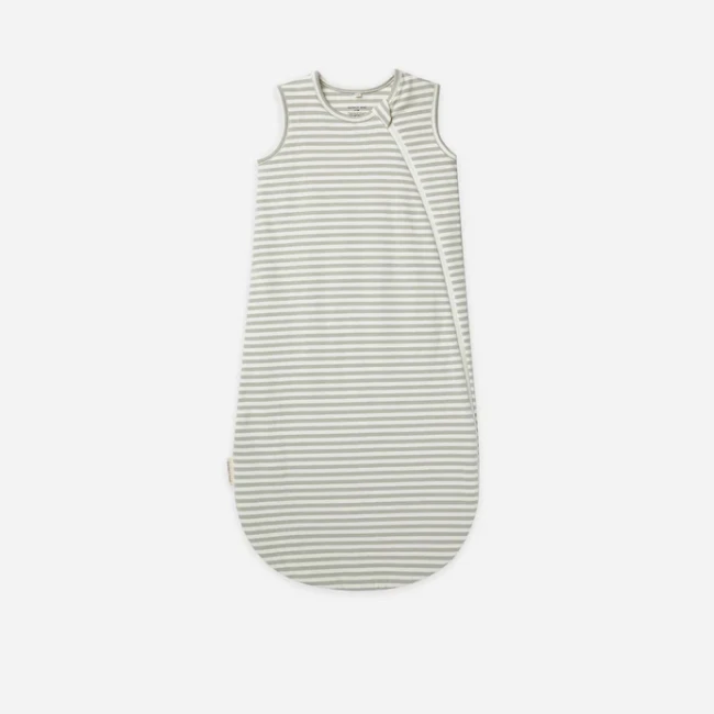 JERSEY SLEEPING BAG IN PISTACHIO STRIPE 3 JERSEY SLEEPING BAG IN PISTACHIO STRIPE