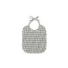 WOVEN TIE BIB | SEA GREEN GINGHAM 1 WOVEN TIE BIB | SEA GREEN GINGHAM -Baby Haven Shop quincy mae woven tie bib sea green gingham