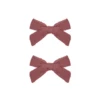 BOW WITH CLIP, SET OF 2 IN RASPBERRY