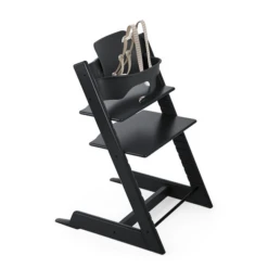 Stokke TRIPP TRAPP BUNDLE HIGH CHAIR IN BLACK