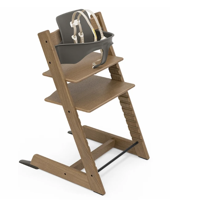 Stokke TRIPP TRAPP BUNDLE HIGH CHAIR IN OAK BROWN 3 Stokke TRIPP TRAPP BUNDLE HIGH CHAIR IN OAK BROWN