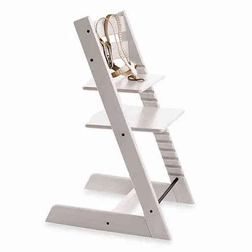 Stokke TRIPP TRAPP CHAIR IN WHITE WITH STRAPS 3 Stokke TRIPP TRAPP CHAIR IN WHITE WITH STRAPS