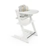 Stokke TRIPP TRAPP COMPLETE HIGH CHAIR WHITE WITH NORDIC GREY CUSHION AND TRAY