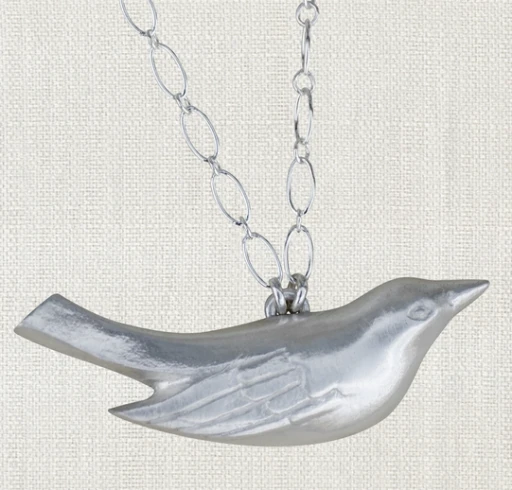MAMA BIRD NECKLACE 17” STERLING SILVER NECKLACE 3 MAMA BIRD NECKLACE 17” STERLING SILVER NECKLACE