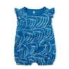 FLUTTER BABY ROMPER IN KANAGAWA WAVES