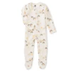 FOOTED ZIP FRONT BABY ROMPER IN ALL SUNSHINE AND RAINBOWS