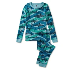 GOODNIGHT PAJAMA SET IN SHARK CAMO