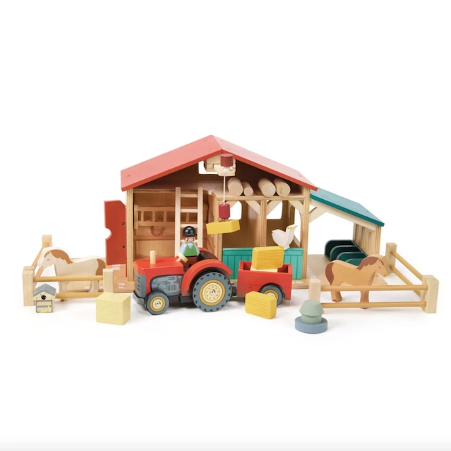 Tender Leaf Toys FARMYARD TRACTOR 3 Tender Leaf Toys FARMYARD TRACTOR