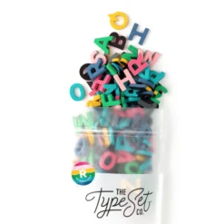 SOFT MAGNETIC LETTERS 1" 200 PIECE SANS SERIF COLOR IN RAINBOW PREP