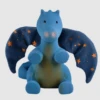 Tikiri MIDNIGHT DRAGON ORGANIC RUBBER RATTLE TOY WITH CRINKLE WINGS