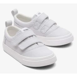 FENIX DOUBLE STRAP CANVAS SNEAKER IN LUNAR GREY