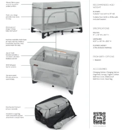 Uppababy REMI TRAVEL CRIB & PLAYARD IN STELLA -Baby Haven Shop uppababy remi travel crib playard in stella 4