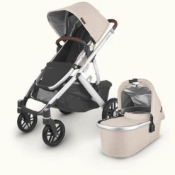 Uppababy VISTA V2 STROLLER - DECLAN (OAT MELANGE/SILVER/CHESTNUT LEATHER)