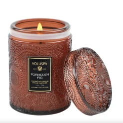 Voluspa FORBIDDEN FIG SMALL JAR CANDLE 5.5OZ