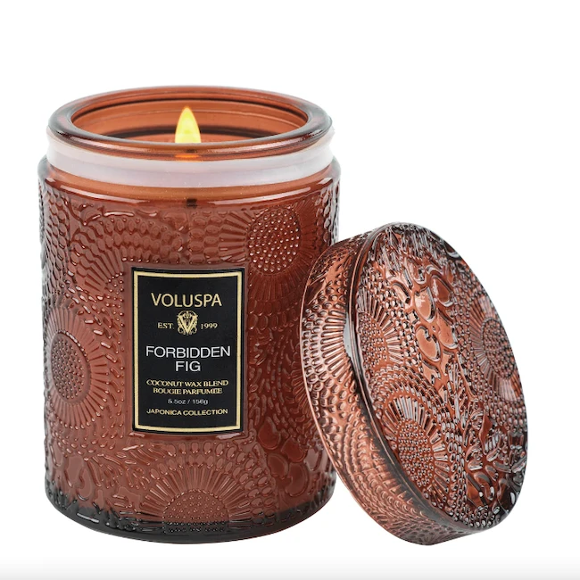 Voluspa FORBIDDEN FIG SMALL JAR CANDLE 5.5OZ 3 Voluspa FORBIDDEN FIG SMALL JAR CANDLE 5.5OZ