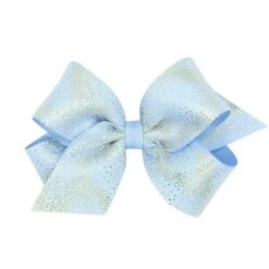 MEDIUM GOLD DOT GROSGRAIN BOW -Baby Haven Shop wee ones medium gold dot grosgrain bow 2